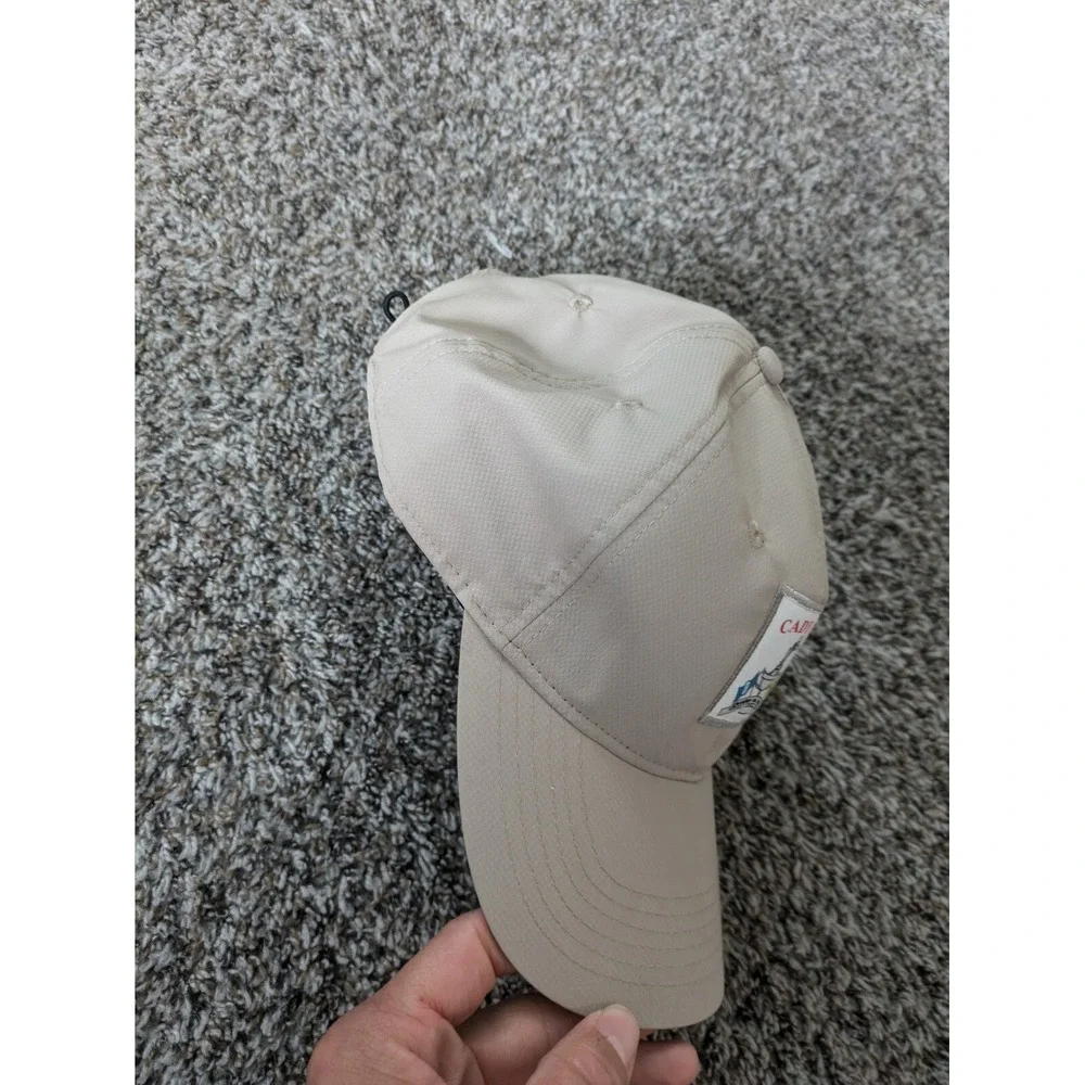 Cady Cup Drake‎ Vs. Iowa Golf Hat Tan Brown Ahead Performance Strap back Hat